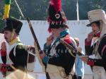 ID 3342 HAMBLE RIVER FESTIVAL, HAMPSHIRE, UK - Depicting French troops, members of the Napoleonic Association take part in the festival, part of the Sea Britain Trafalgar bicentenary celebrations.